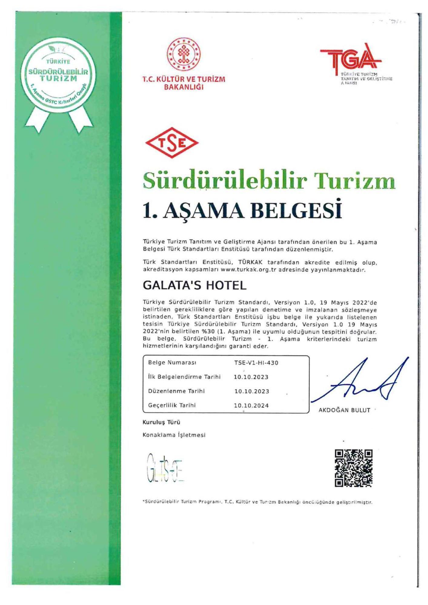 Galata'S Hotel Istanboel Buitenkant foto